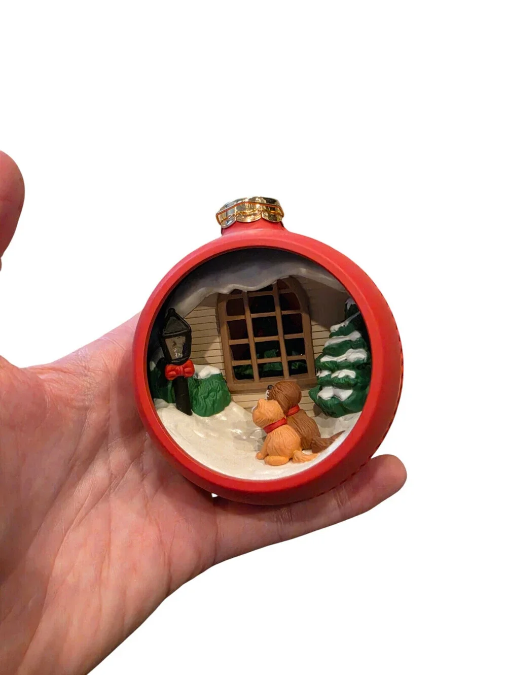 Vintage 1991 Hallmark Keepsake Holiday Glow Magic Light Christmas Ornament